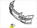 C203 C Class03) 2003-2007 Fog Lamp Cover/Grille RH (AMG Package)
