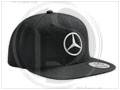 Mercedes Snapback Black Flat Brim Cap